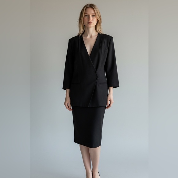 Giorgio Armani Dresses & Skirts - Giorgio Armani by Le Collezioni Black Skirt Suit